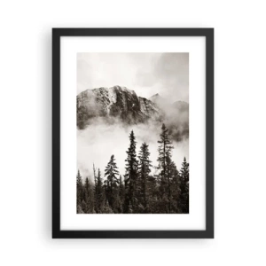 Poster in einem schwarzem Rahmen - Lineal aus Granit - 30x40 cm