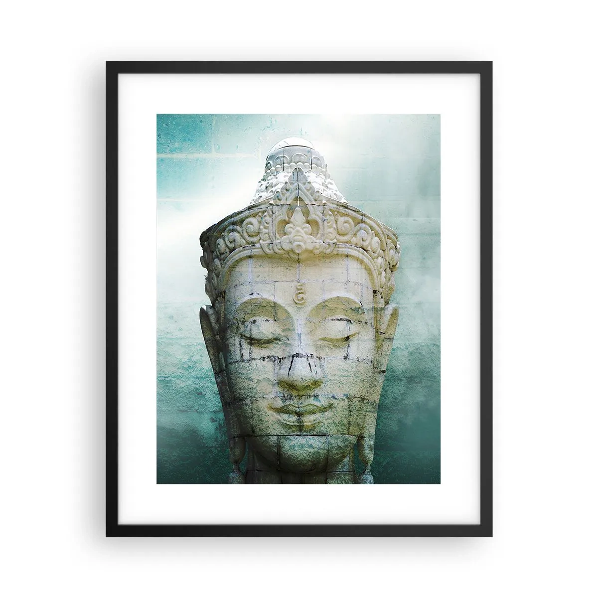 Poster in einem schwarzem Rahmen - Auf der Suche nach dem Licht - 40x50 cm