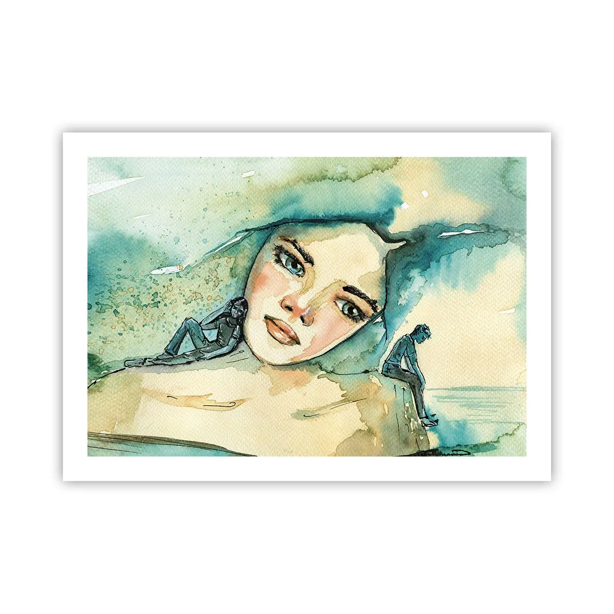 Poster - Bin ich blau? - 70x50 cm