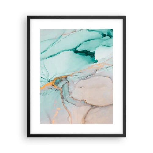 Poster in einem schwarzem Rahmen - Ein Tanz der Formen und Farben - 40x50 cm