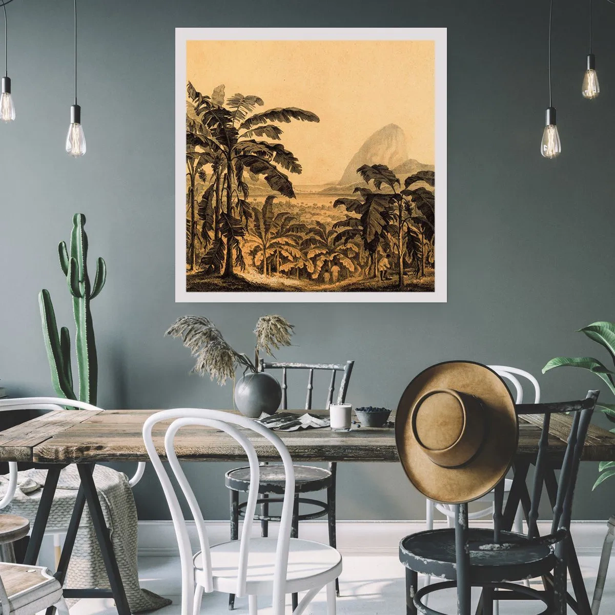 Poster - in einem kolonialen Klima - 30x30 cm