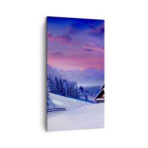 Bild auf Leinwand - Leinwandbild - Stille Nacht - 45x80 cm
