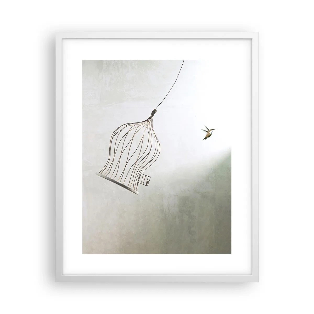 Poster in einem weißen Rahmen - In seinem Element - 40x50 cm