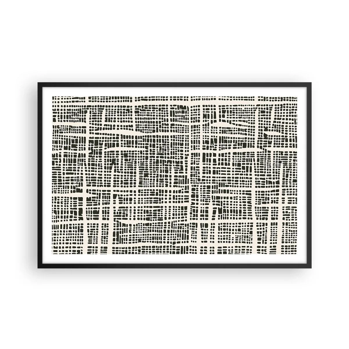 Poster in einem schwarzem Rahmen - Gewebte Komposition - 91x61 cm