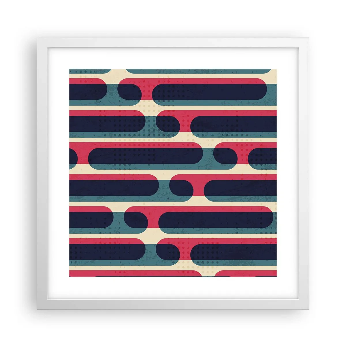 Poster in einem weißen Rahmen - In die Tiefe und vorwärts - 40x40 cm