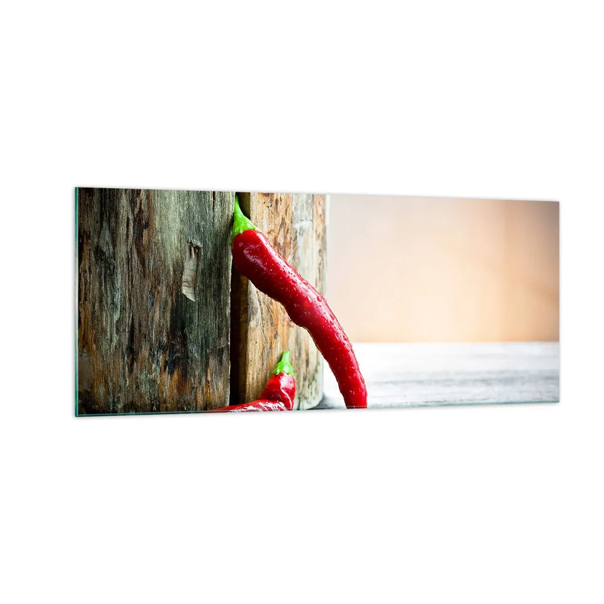 Glasbild - Bild auf glas - Red hot chili peppers - 100x40 cm