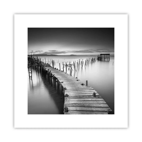 Poster - Der Frieden eines vergessenen Ufers - 30x30 cm