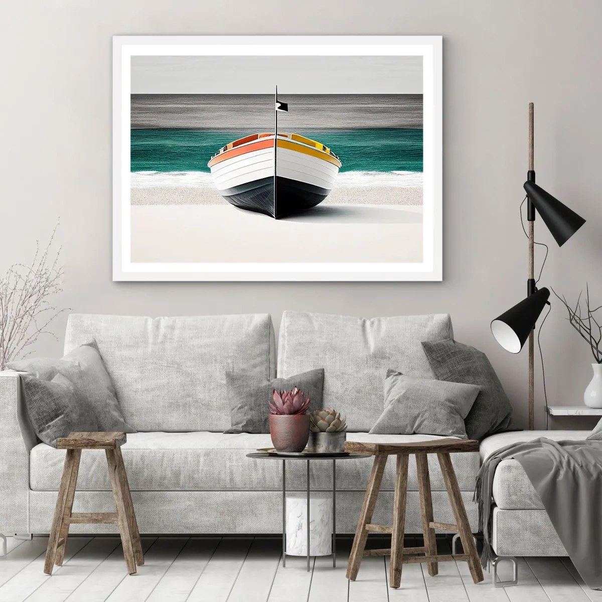 Poster in einem weißen Rahmen - An seinem Platz - 40x30 cm