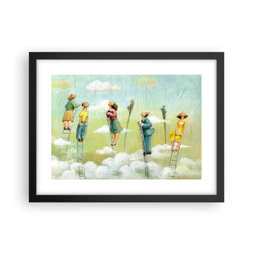 Poster in einem schwarzem Rahmen - Hinter deinem Traum - 40x30 cm