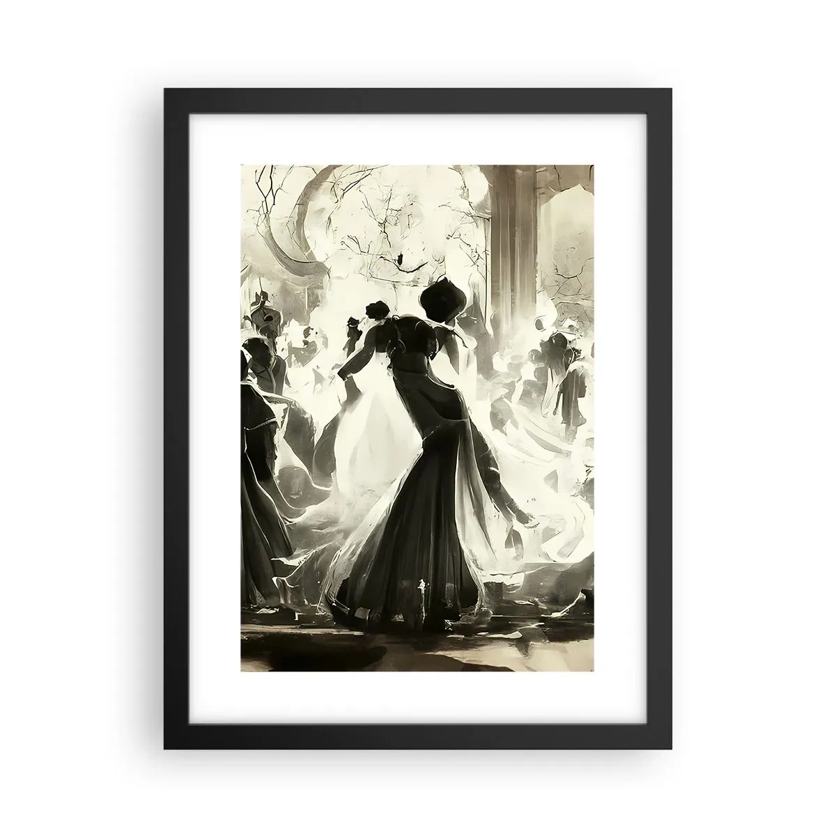 Poster in einem schwarzem Rahmen - Die große Maskerade - 30x40 cm