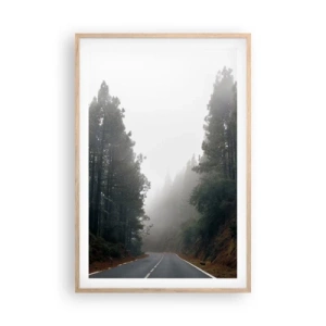 Poster in einem Rahmen aus heller Eiche - Eine Geschichte von einem magischen Wald - 61x91 cm