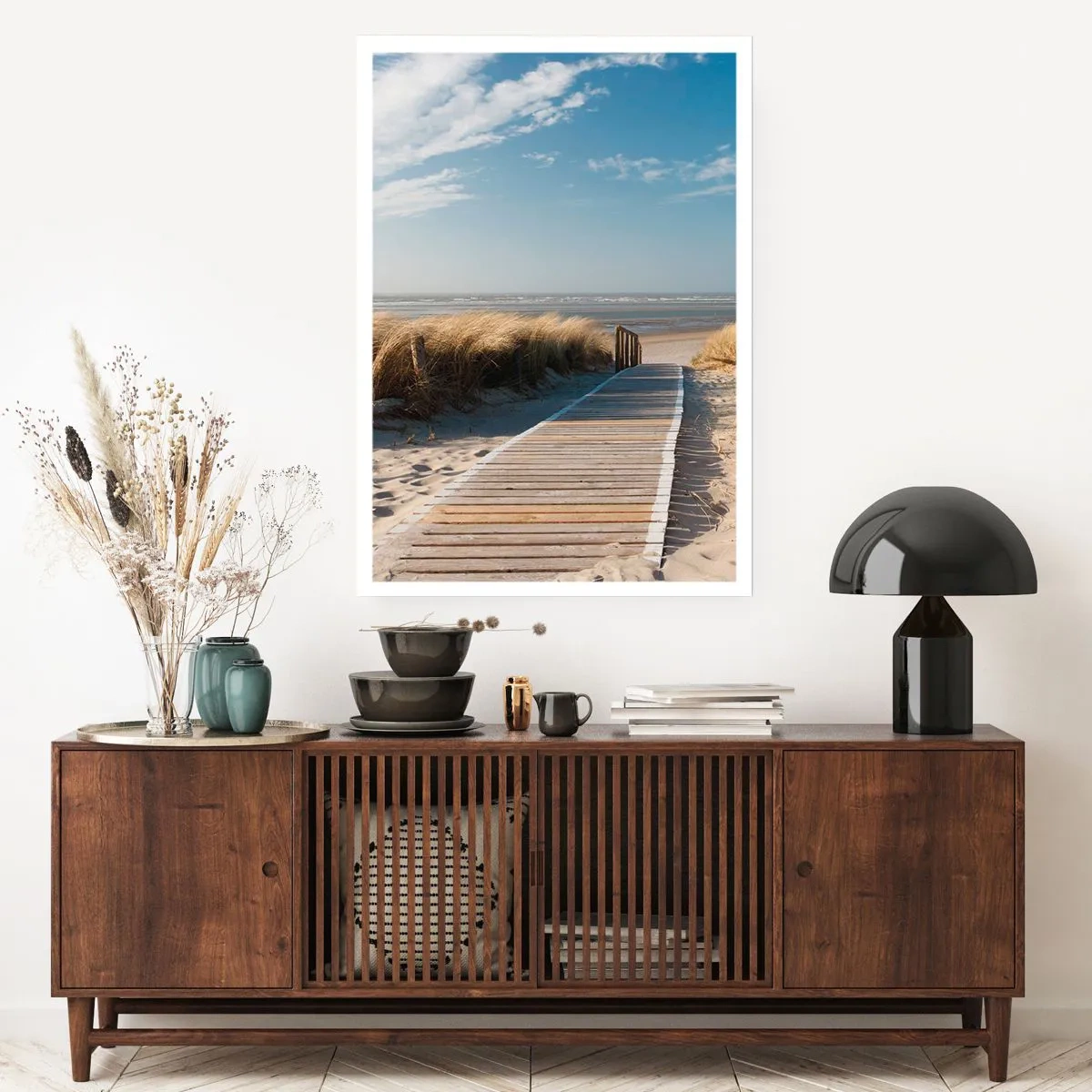 Poster - Hinter der Düne, im Rauschen des Grases - 61x91 cm
