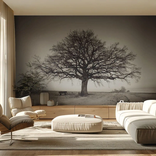 Fototapete Premium Canvas - Von hier zu Ewigkeit - Landschaft, Baum, Natur - 400x280 cm