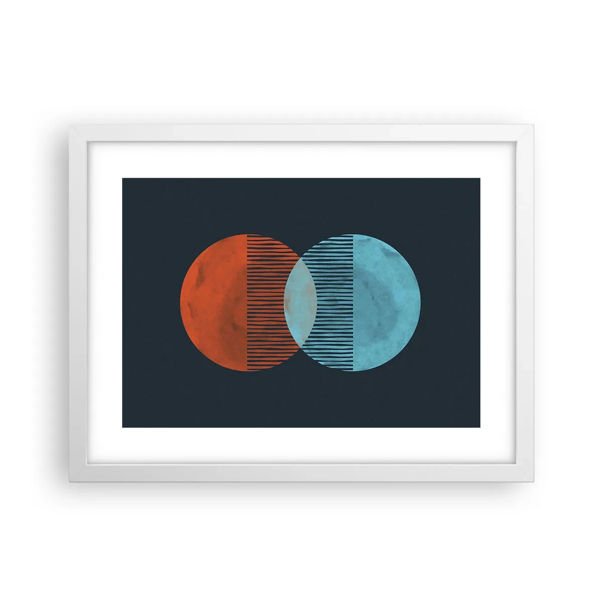 Poster in einem weißen Rahmen - Astronomische Fantasie - 40x30 cm