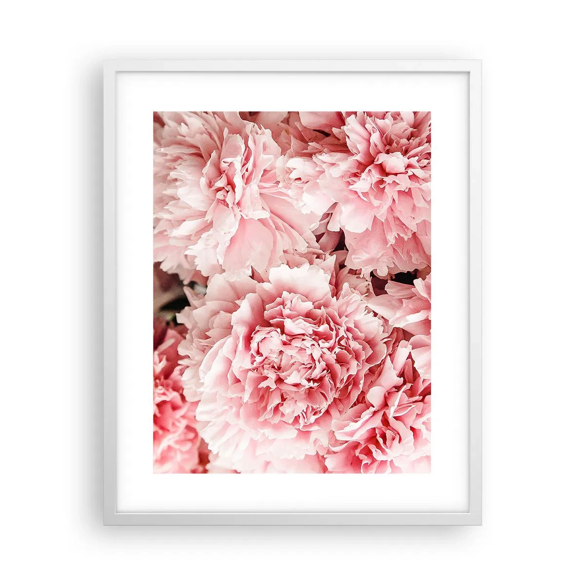 Poster in einem weißen Rahmen - Rosa Traum - 40x50 cm