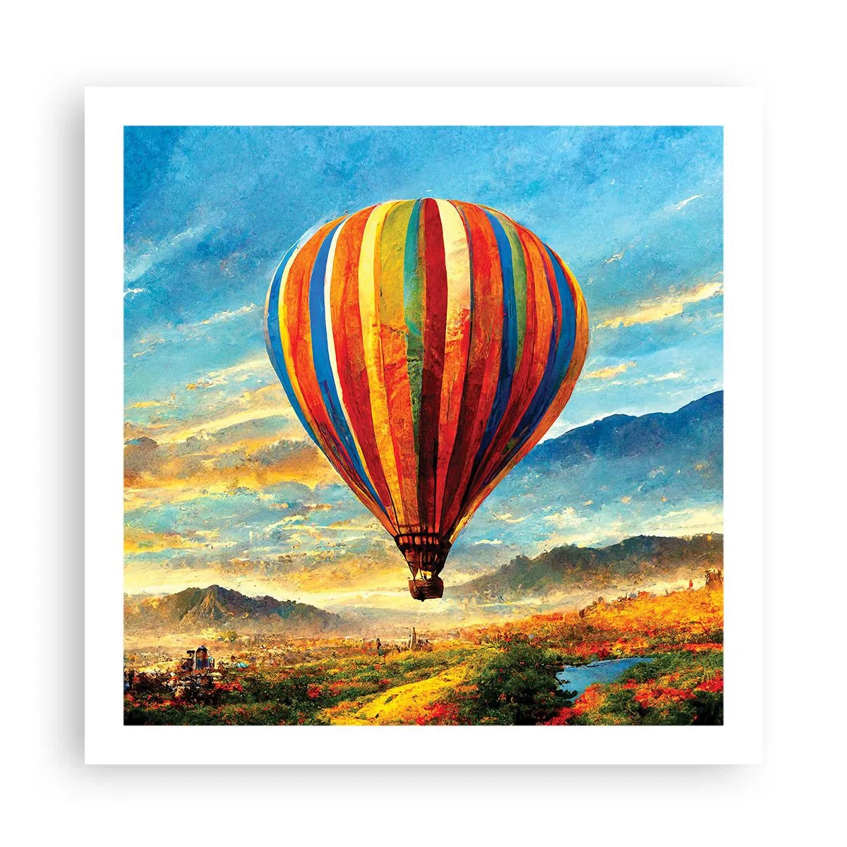 Poster - In der Stille sieht man mehr - 60x60 cm