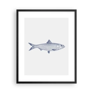 Poster in einem schwarzem Rahmen - Grüße aus den nördlichen Meeren - 40x50 cm