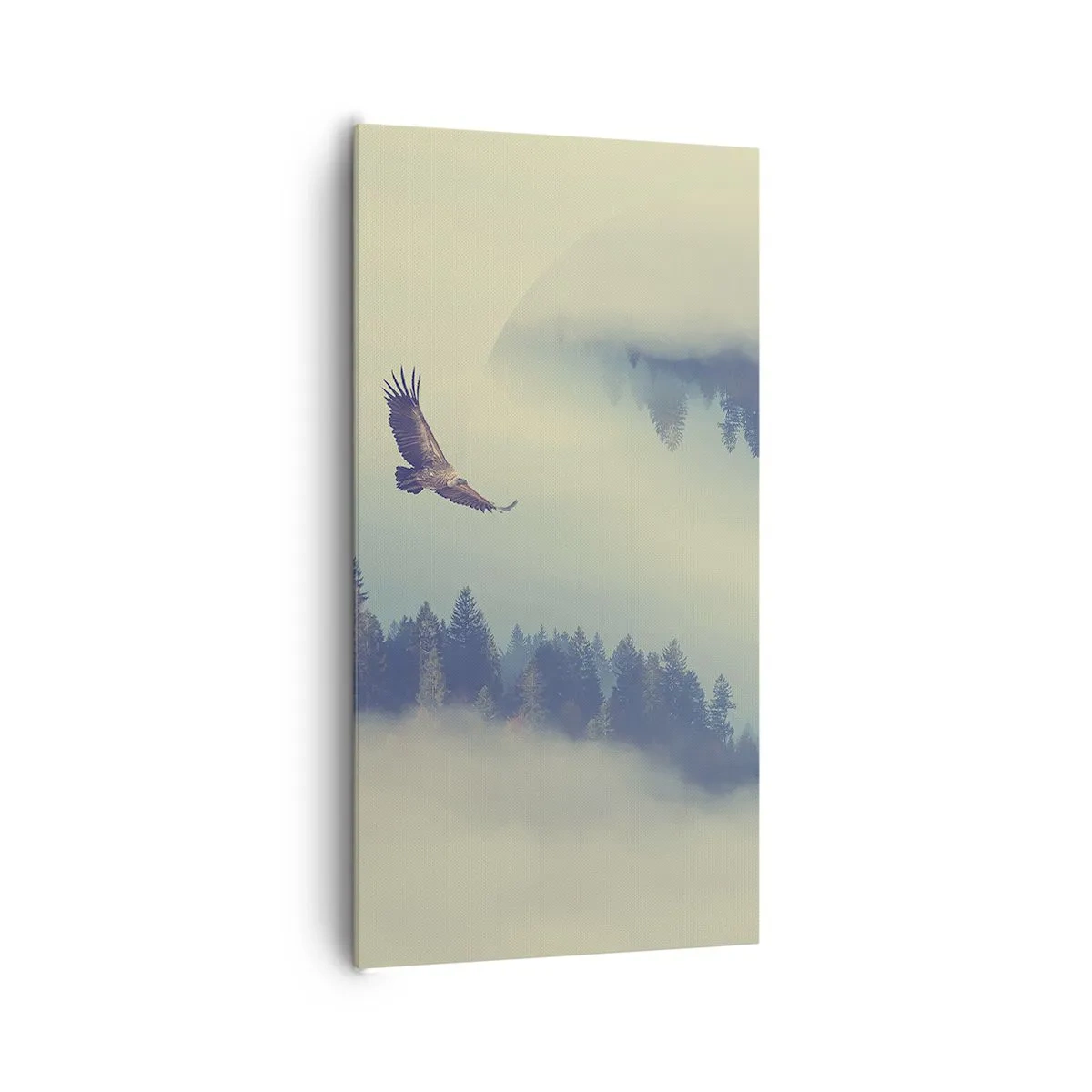 Bild auf Leinwand - Leinwandbild - Ich habe den Schatten eines Adlers gesehen - 65x120 cm