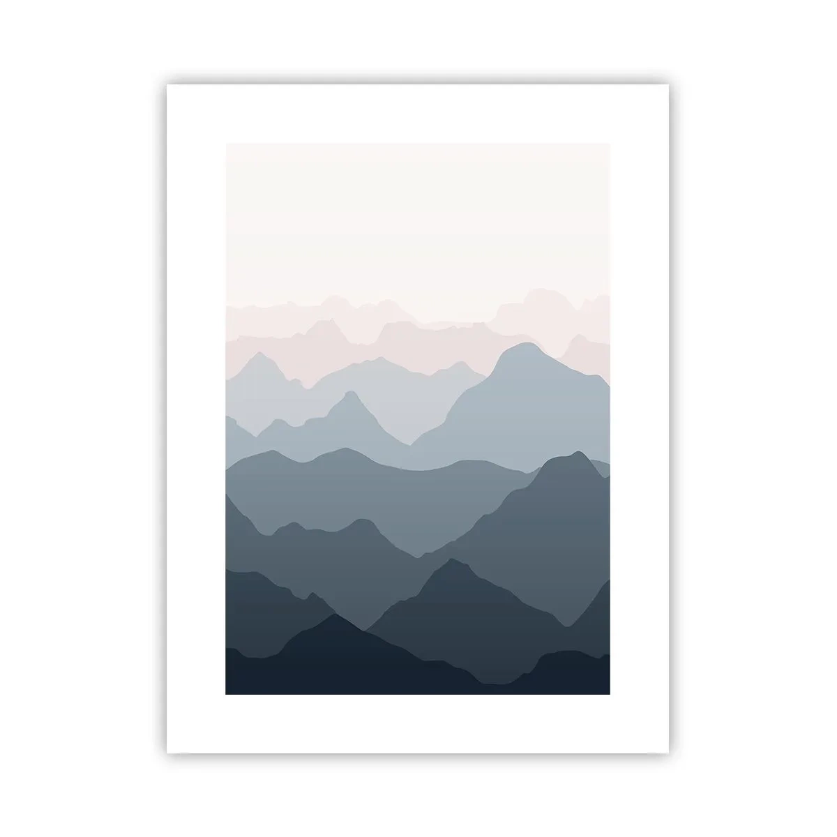 Poster - Wellen der Berge - 30x40 cm