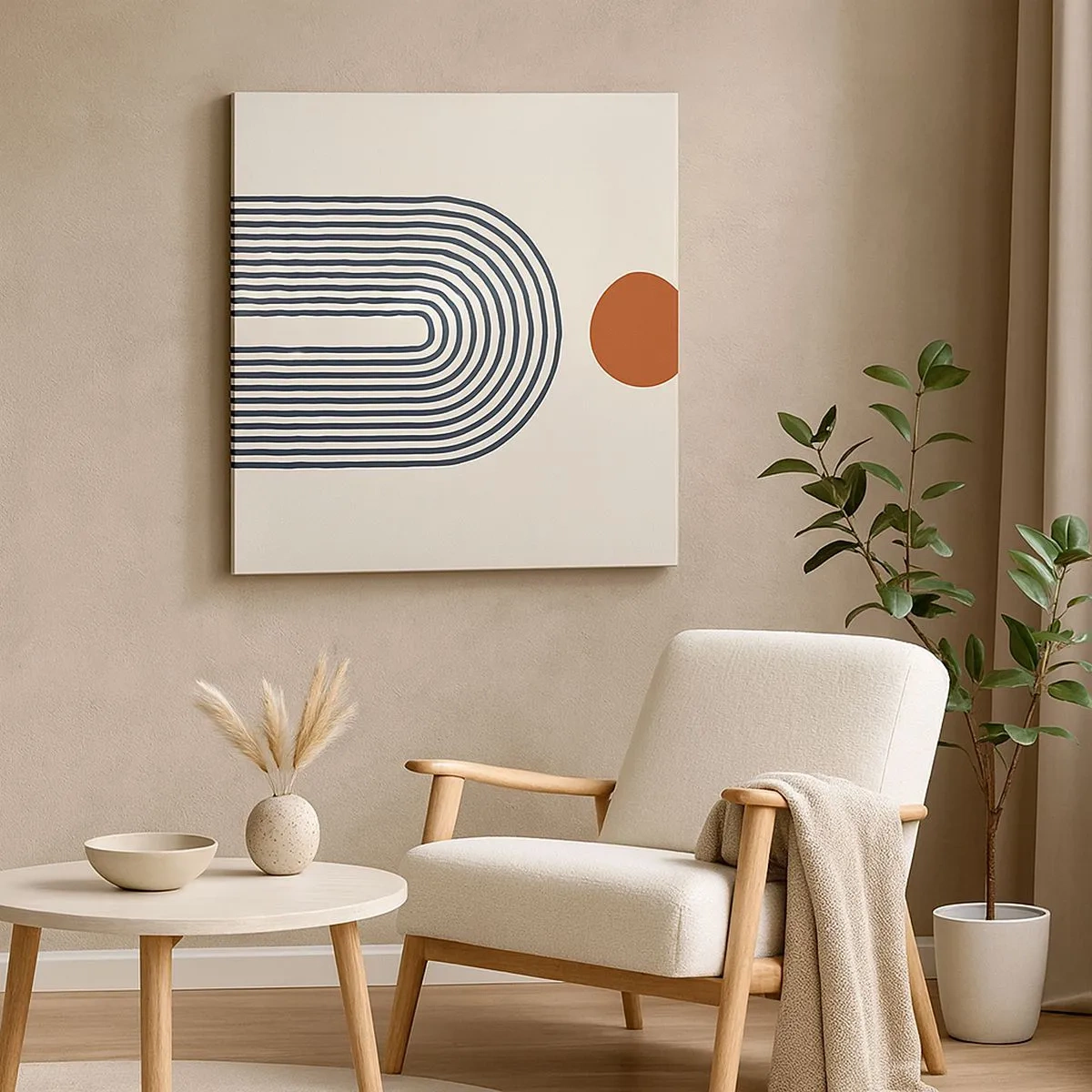 Bild auf Leinwand - Leinwandbild - Magnetismus von Formen und Farben - 30x30 cm