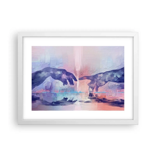 Poster in einem weißen Rahmen - Göttlicher Funke des Lebens - 40x30 cm