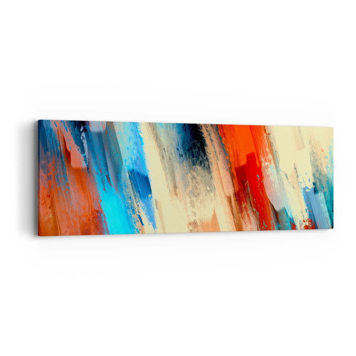 Bild auf Leinwand - Leinwandbild - Eine Kaskade von Farben - 90x30 cm