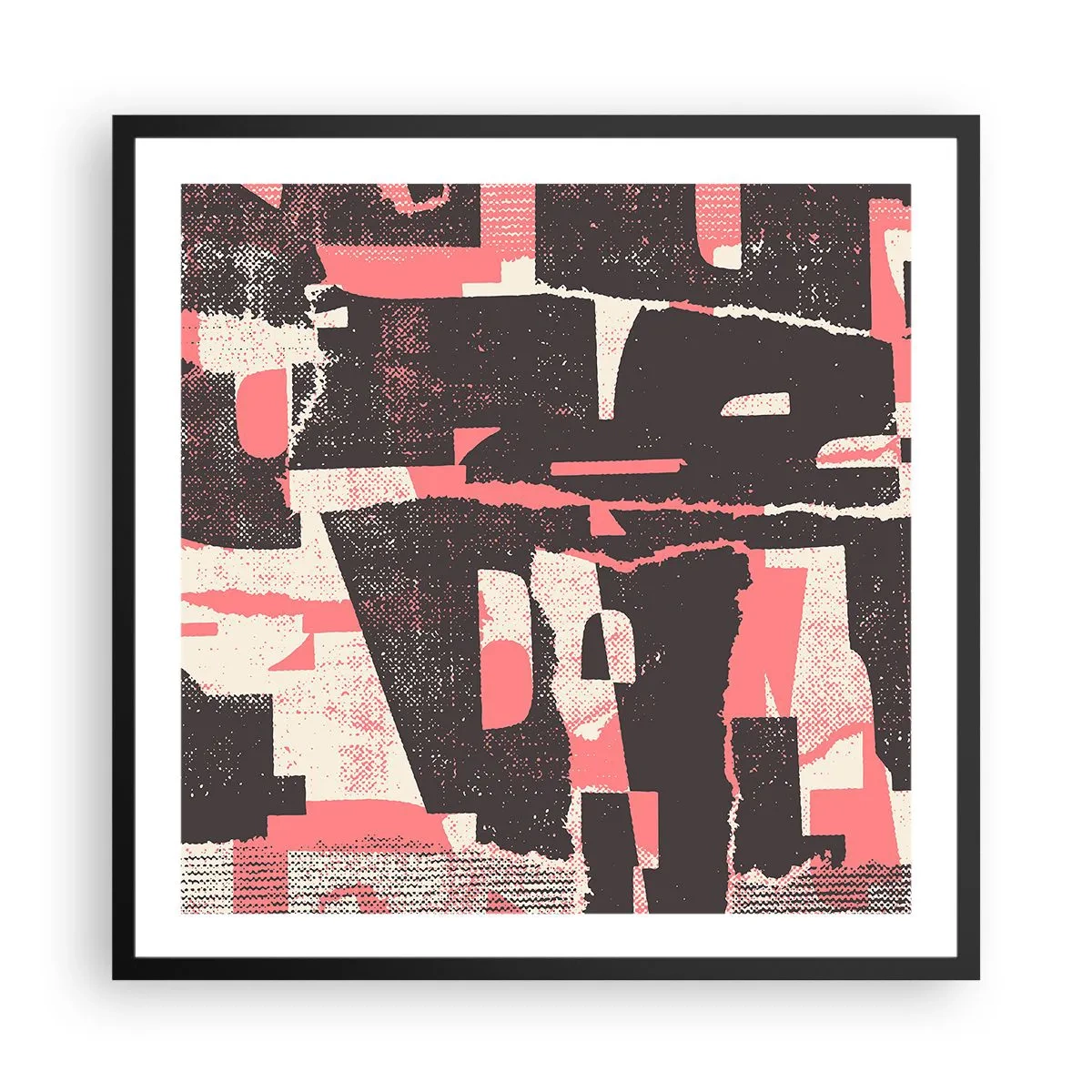 Poster in einem schwarzem Rahmen - All dieser Lärm - 60x60 cm