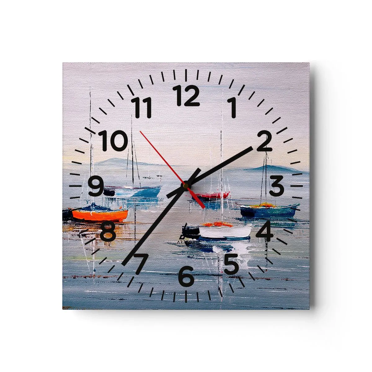 Wanduhr - Glasuhr - Wohlverdiente Ruhe - 40x40 cm