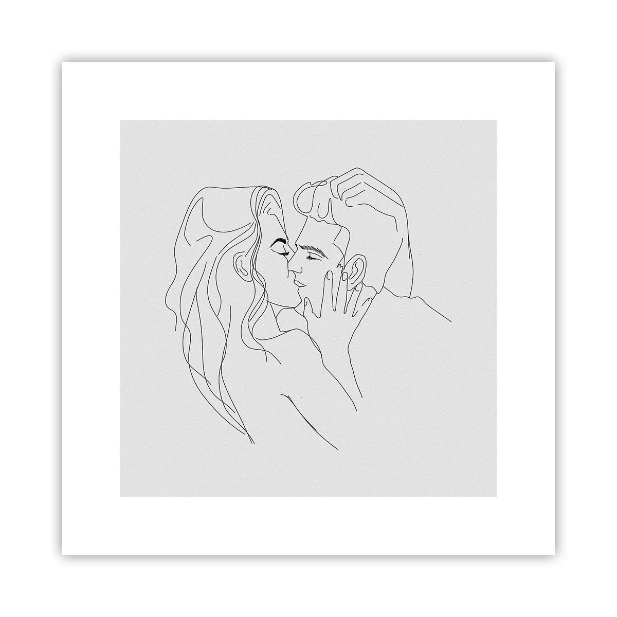 Poster - Dieselbe Linie - 30x30 cm