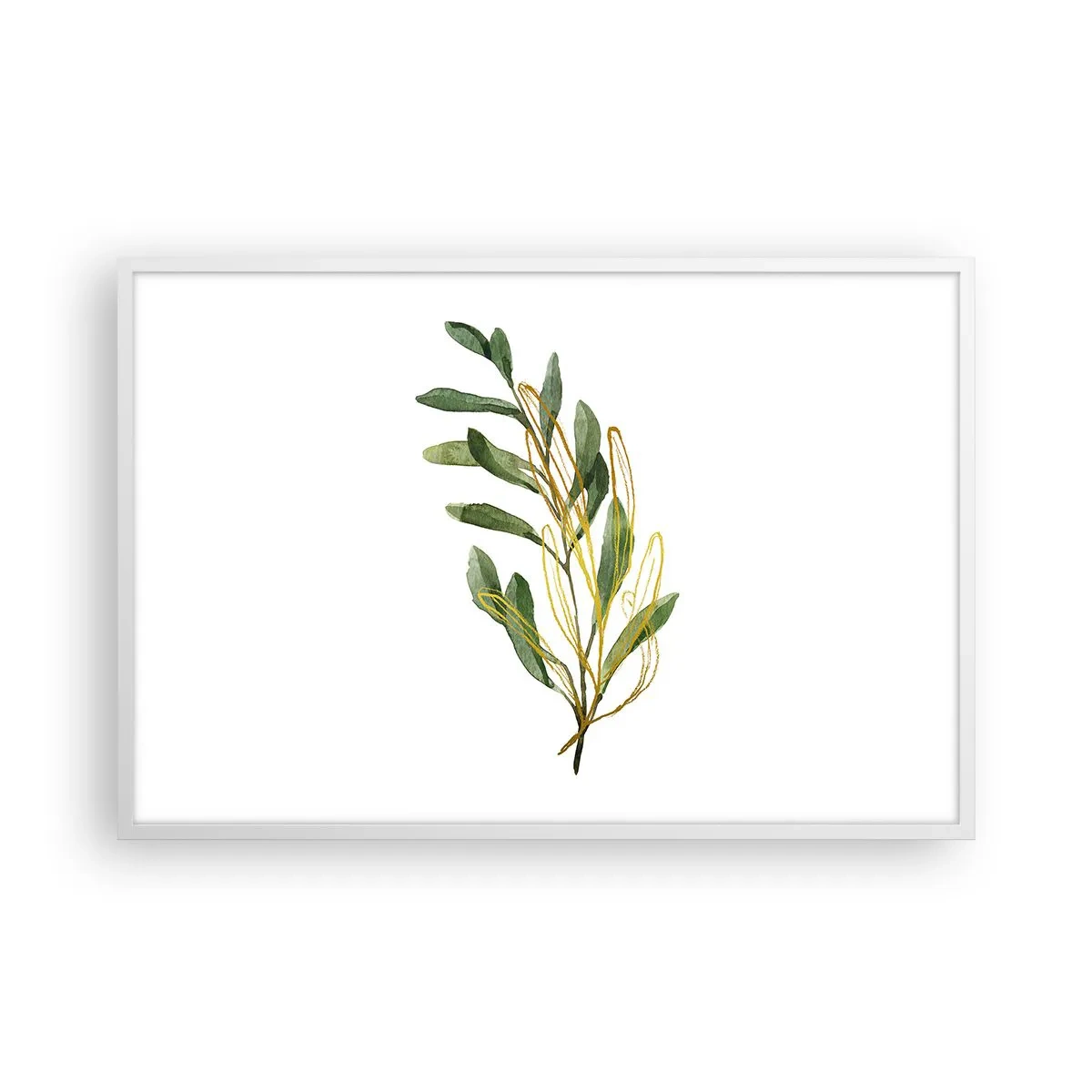 Poster in einem weißen Rahmen - Alles was gut ist - 91x61 cm