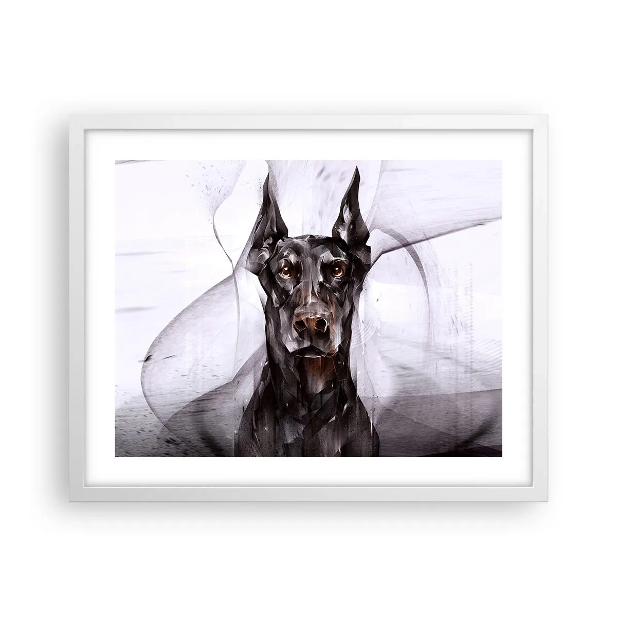 Poster in einem weißen Rahmen - Edelgeboren - 50x40 cm