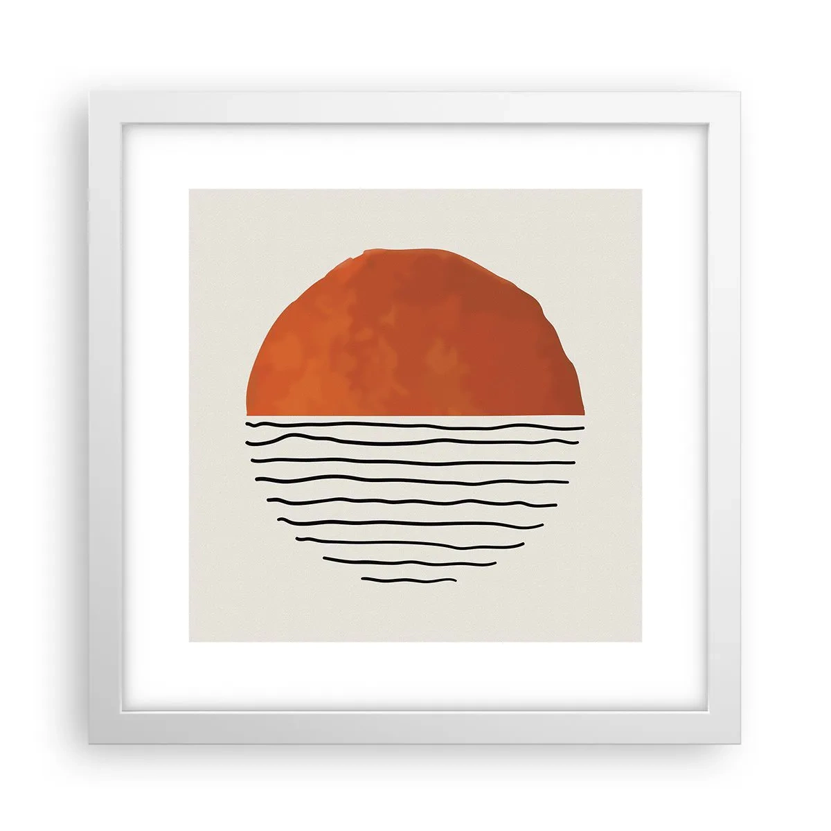 Poster in einem weißen Rahmen - Im japanischen Klima - 30x30 cm