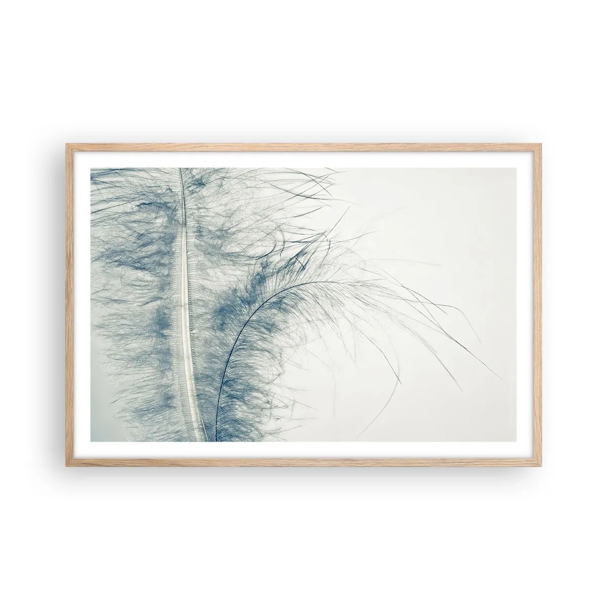 Poster in einem Rahmen aus heller Eiche - Flüstern der Natur - 91x61 cm
