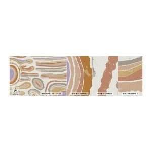 Fototapeten Muster Selbstklebend Deluxe Sticker - Bunte Querschnitte - Pastell, Boho, Minimalistisch - 100x30 cm