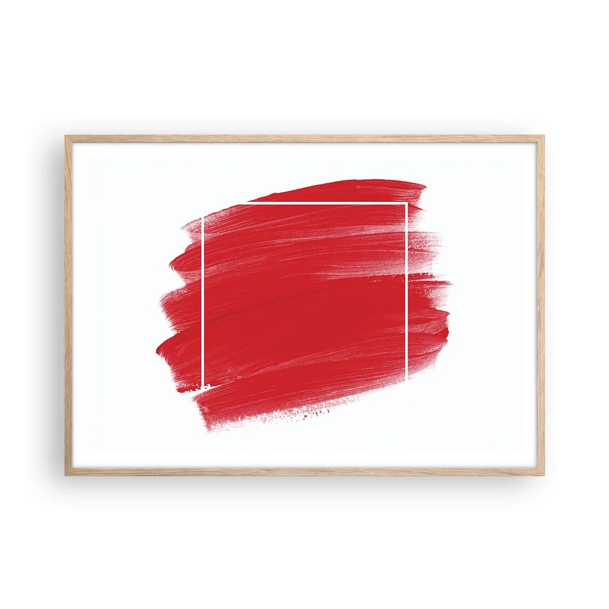 Poster in einem Rahmen aus heller Eiche - Aus dem Rahmen - 100x70 cm