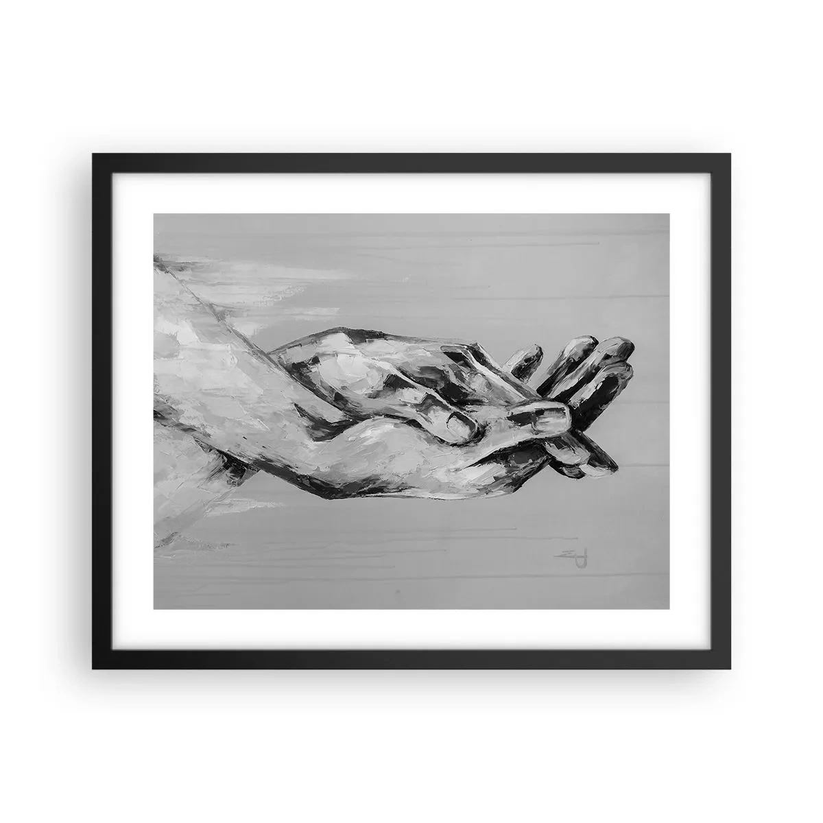 Poster in einem schwarzem Rahmen - Anfang… - 50x40 cm