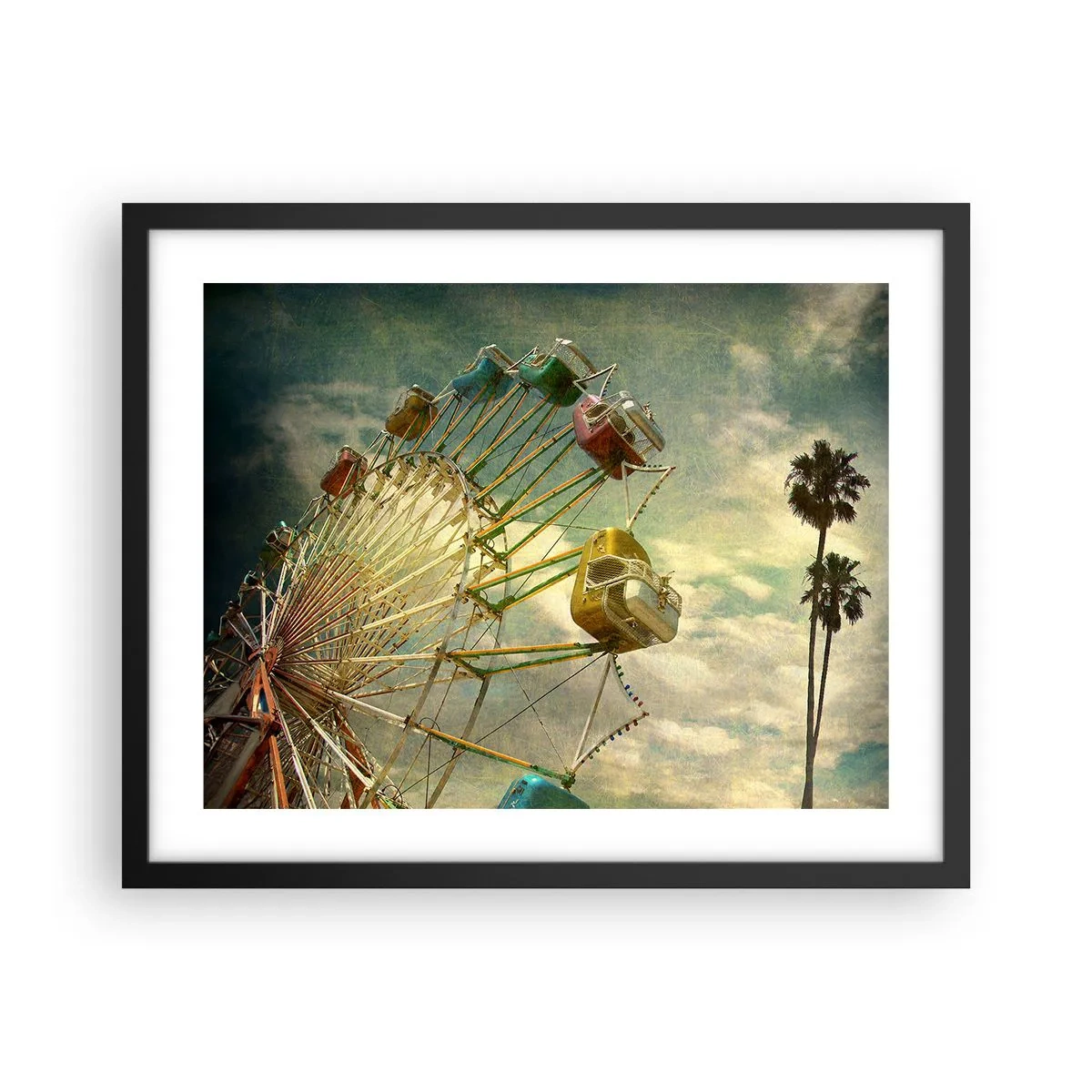 Poster in einem schwarzem Rahmen - Es wird Spaß geben ... - 50x40 cm