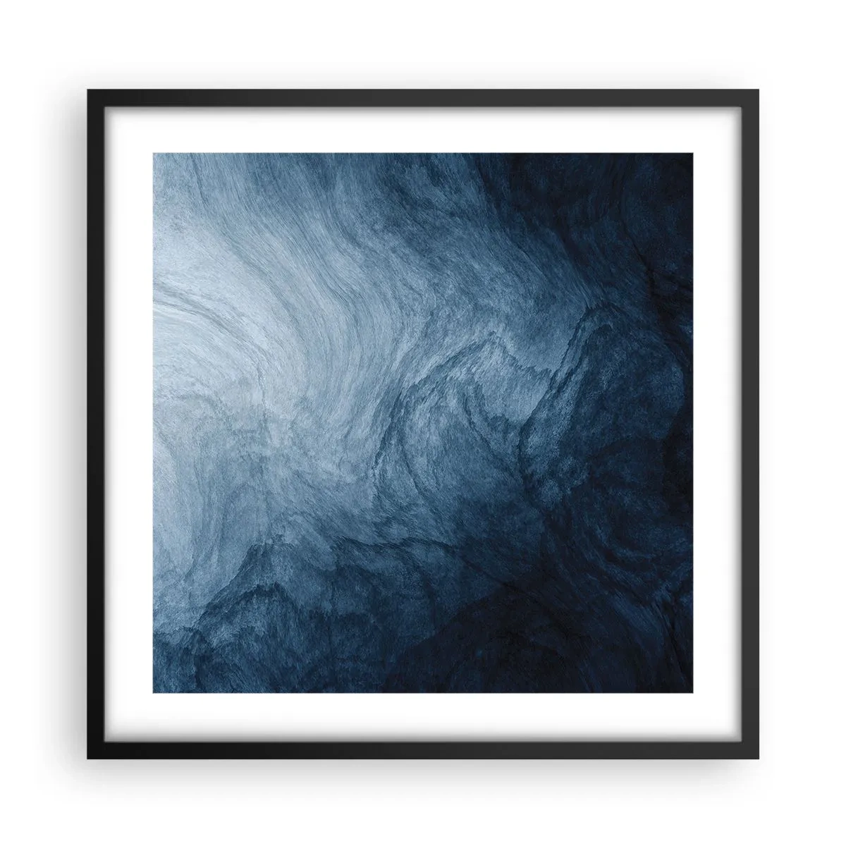 Poster in einem schwarzem Rahmen - Greifen Sie tief - 50x50 cm