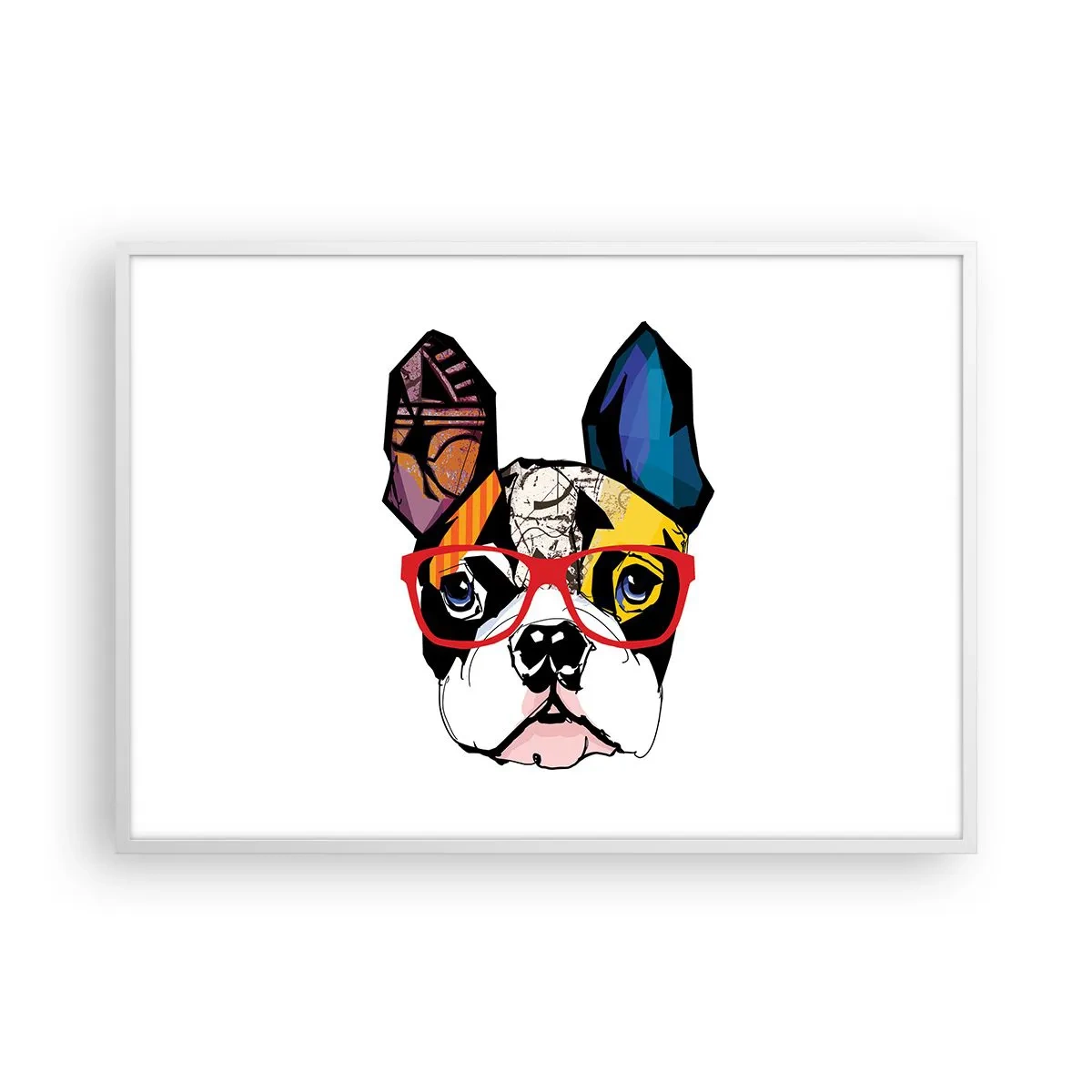 Poster in einem weißen Rahmen - Intellektuelle - 100x70 cm