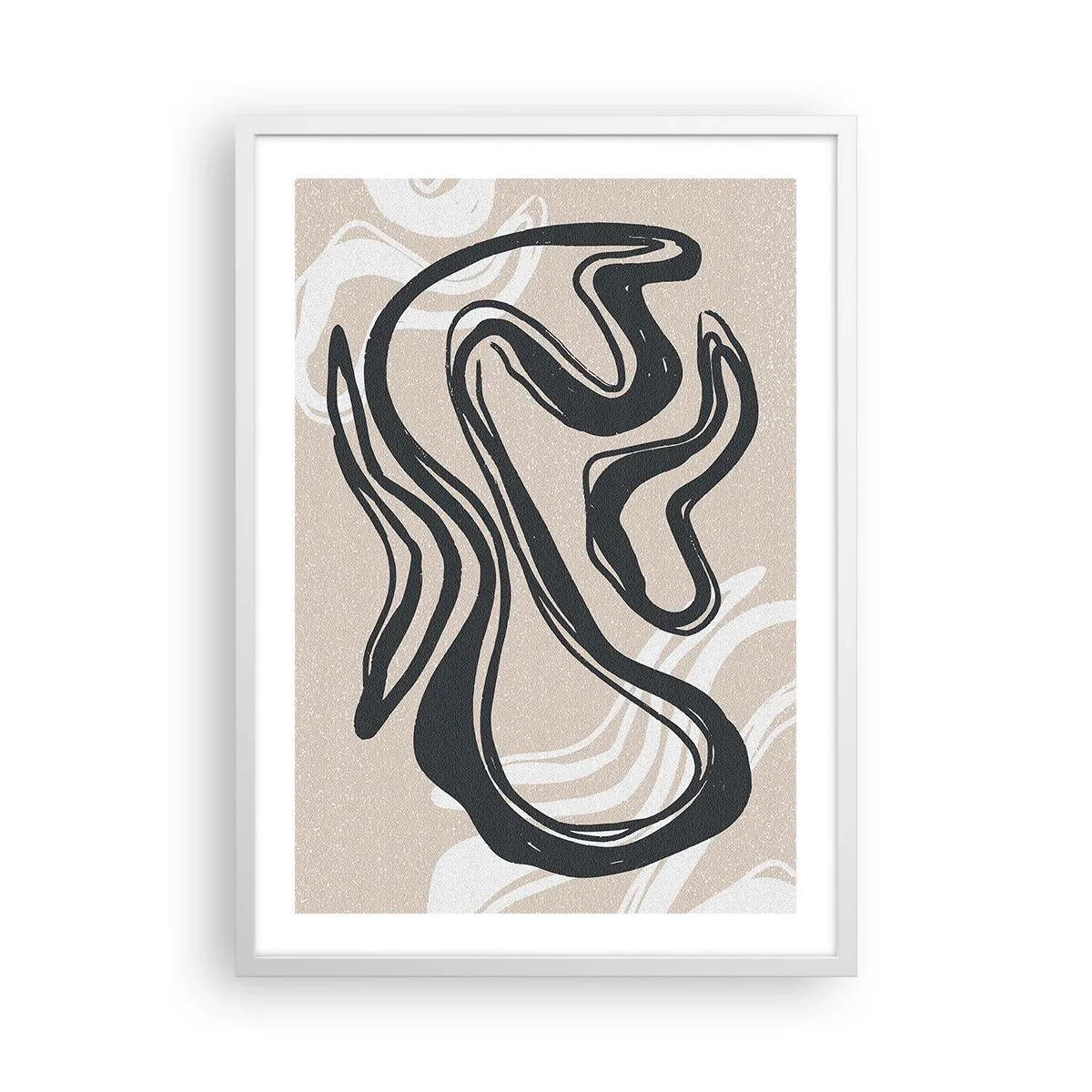 Poster in einem weißen Rahmen - Vervielfachter Ausdruck - 50x70 cm