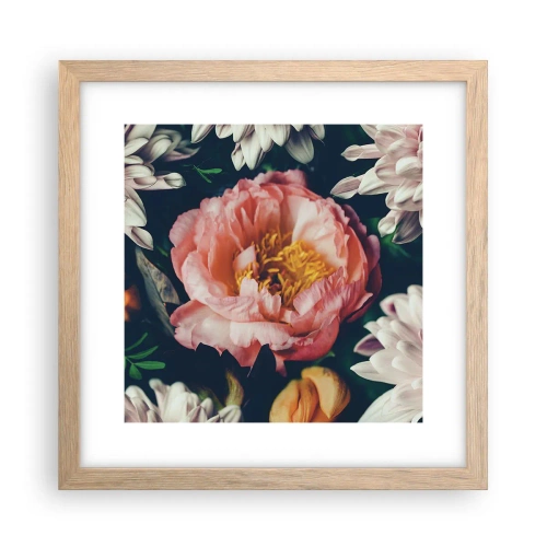 Poster in einem Rahmen aus heller Eiche - Mit barocker Pracht - 30x30 cm