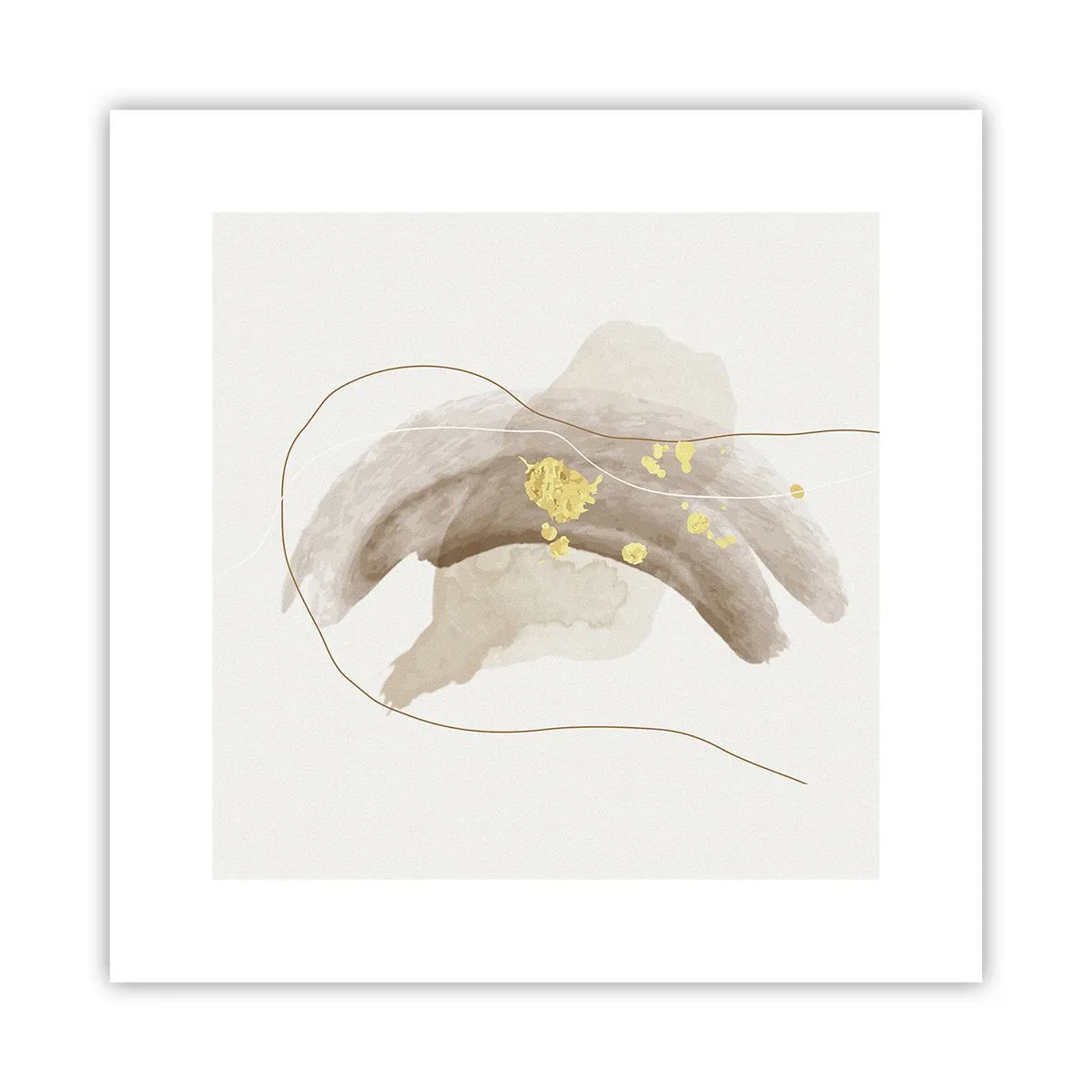 Poster - Im Weltraum begegnet - 30x30 cm