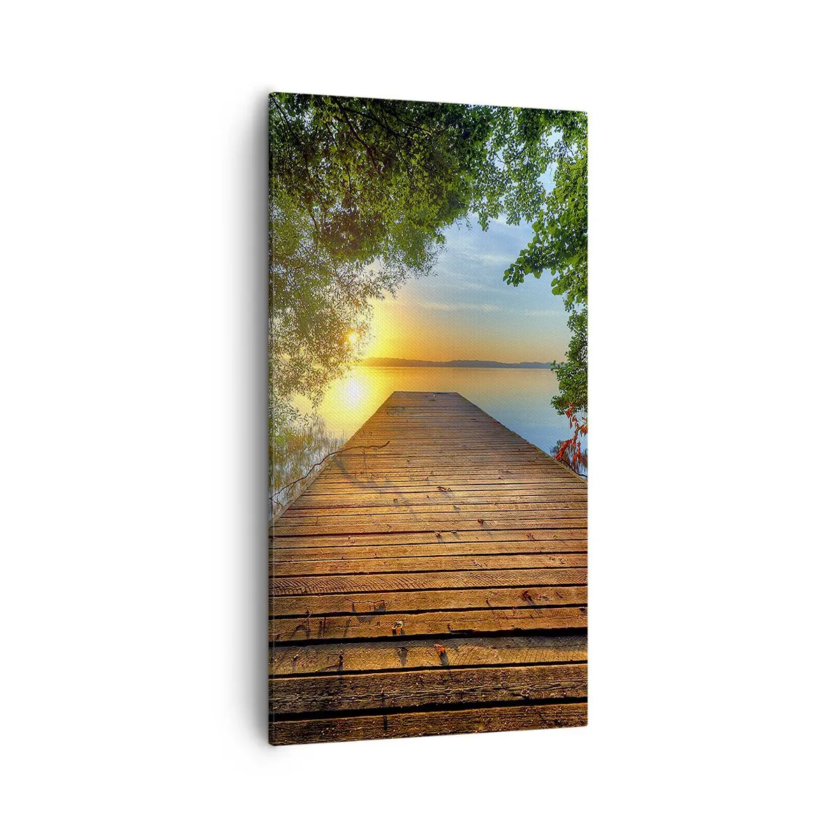 Bild auf Leinwand - Leinwandbild - Nimm dir Zeit, setz dich hin - 55x100 cm