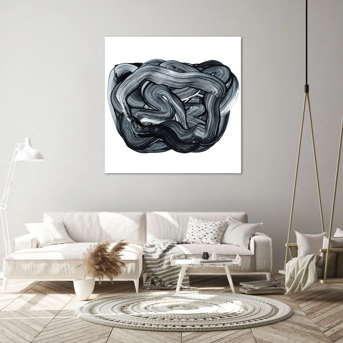 Bild auf Leinwand - Leinwandbild - Es ist nicht so einfach - 60x60 cm