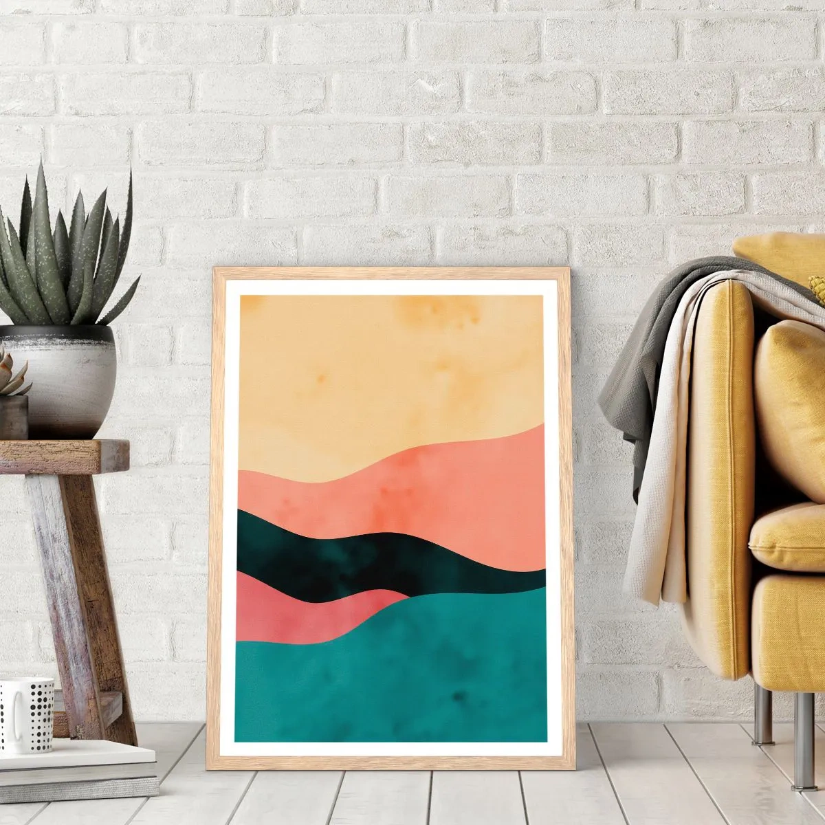 Poster in einem Rahmen aus heller Eiche - Konforme Nichtkonformität - 30x40 cm