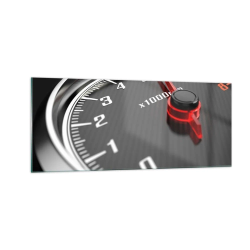 Glasbild - Bild auf glas - Vollgas! - 100x40 cm