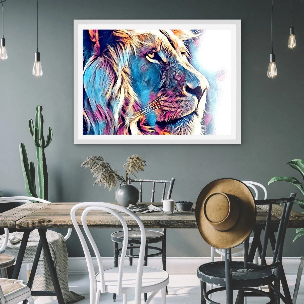 Poster in einem weißen Rahmen - Die Weisheit der Natur - 50x40 cm