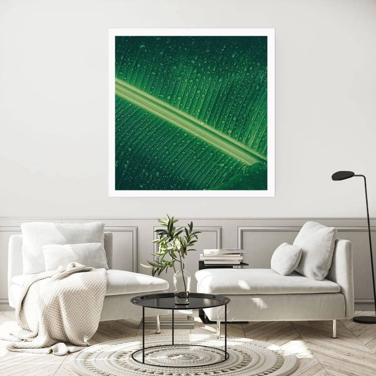 Poster - Die Struktur des Grüns - 40x40 cm