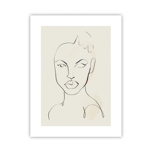 Poster - Umriss der Sinnlichkeit - 30x40 cm