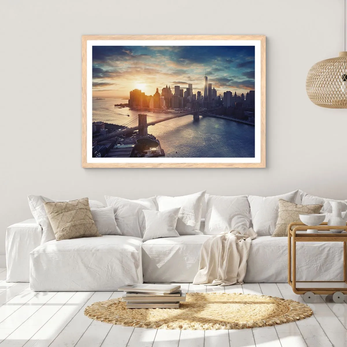 Poster in einem Rahmen aus heller Eiche - Westliches Kulturdenkmal - 70x50 cm